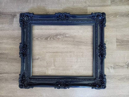 20x24 Midnight Blue Baroque Picture Frame, Fancy Office Frame