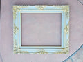 20x24 Distressed Baby Green Photo Frame, Ornate Baroque Fancy Picture Frame