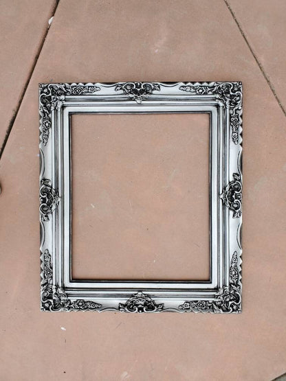 20x24 Vintage Silver Picture Frame, Fancy Original Frame, Classic Frame Ideas