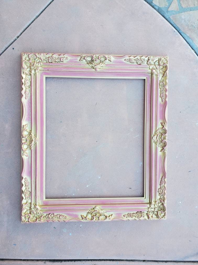 20x24  Vintage Pink Frame, Fancy Ornate Baroque Frame, Baby Photography