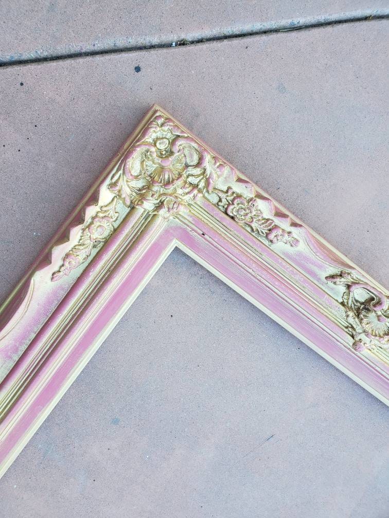 20x24  Vintage Pink Frame, Fancy Ornate Baroque Frame, Baby Photography