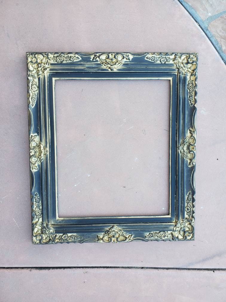20x24 Vintage Black Photo Frame, Colonial Fancy Classic Original Frame