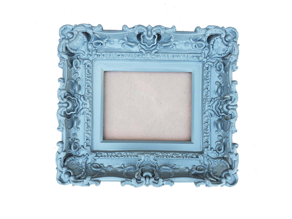 8x10 Gray Photo Frame, Baroque Frame, Ornate Picture Frame, Fancy Wall Frame, Artwork