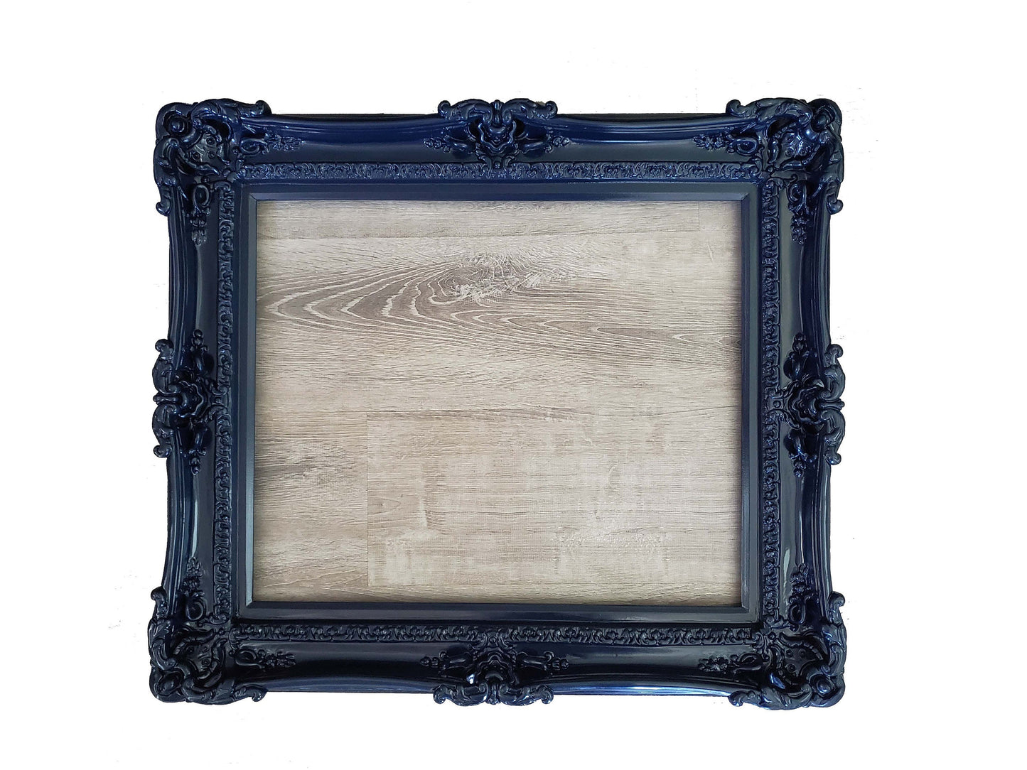 20x24 Midnight Blue Baroque Picture Frame, Fancy Office Frame