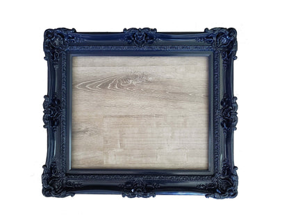 20x24 Midnight Blue Baroque Picture Frame, Fancy Office Frame