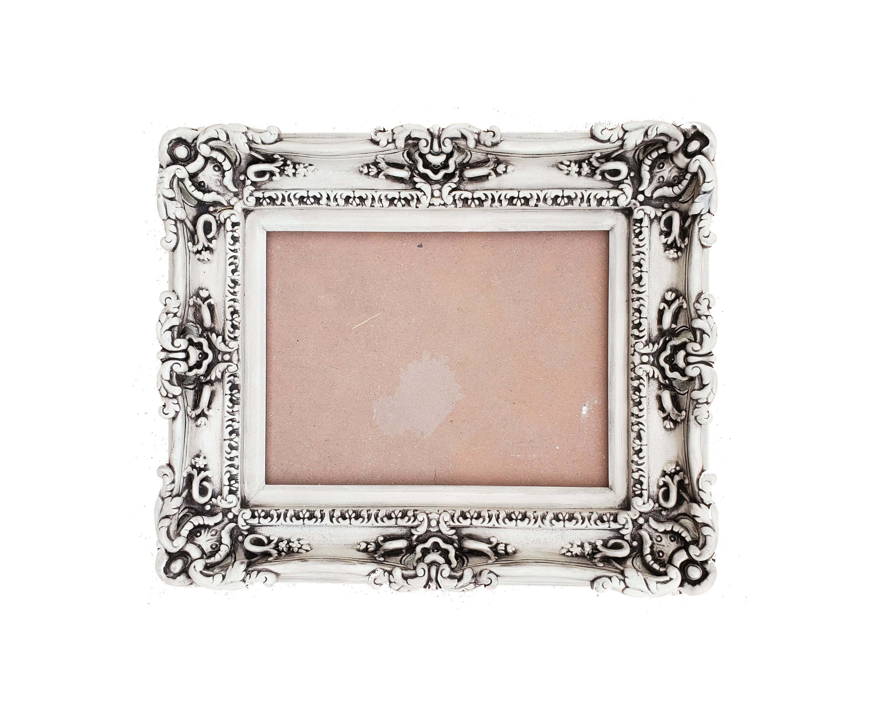 12x16 Shabby Picture Frame, Vintage Ornate Photo Frame, Distressed Traditional Frames