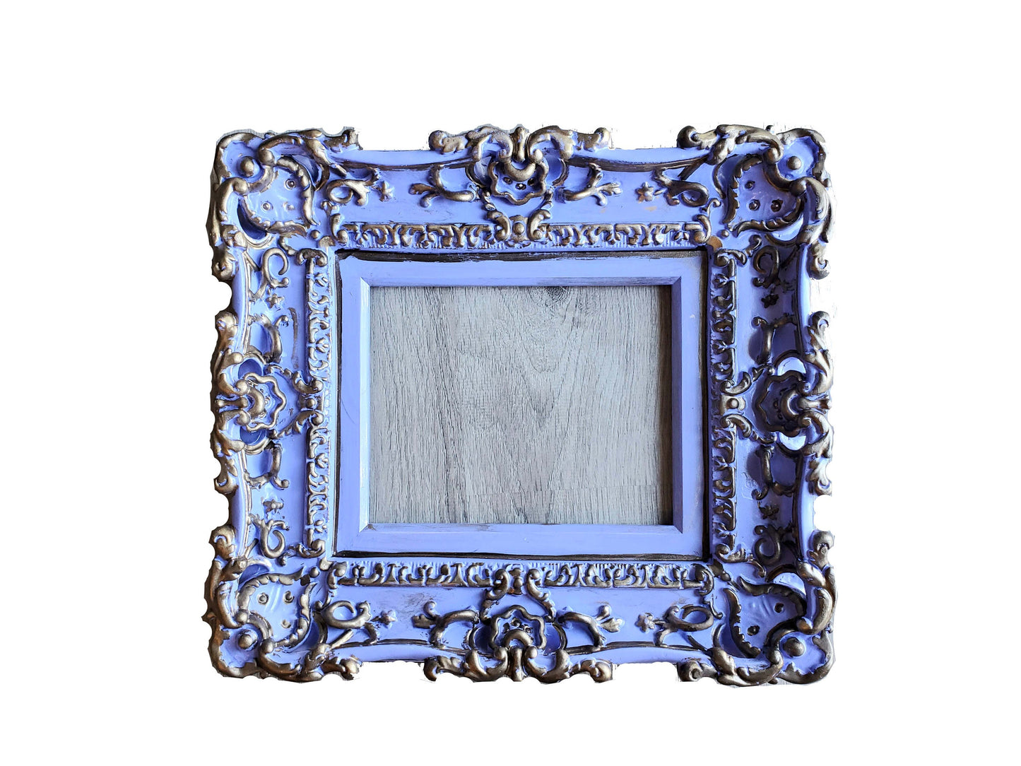 8.5x11 Lavender Picture Frame, Vintage Frame, Fancy Photo Frame, Colonial Frame, Classic