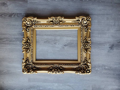 11x14 Vintage Gold Photo Frame, Colonial Baroque Ornate Frame