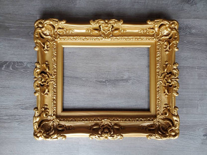 12x16 Ornate Gold Picture Frame, French Photo Frame, Victorian Colonial Frame, Artwork