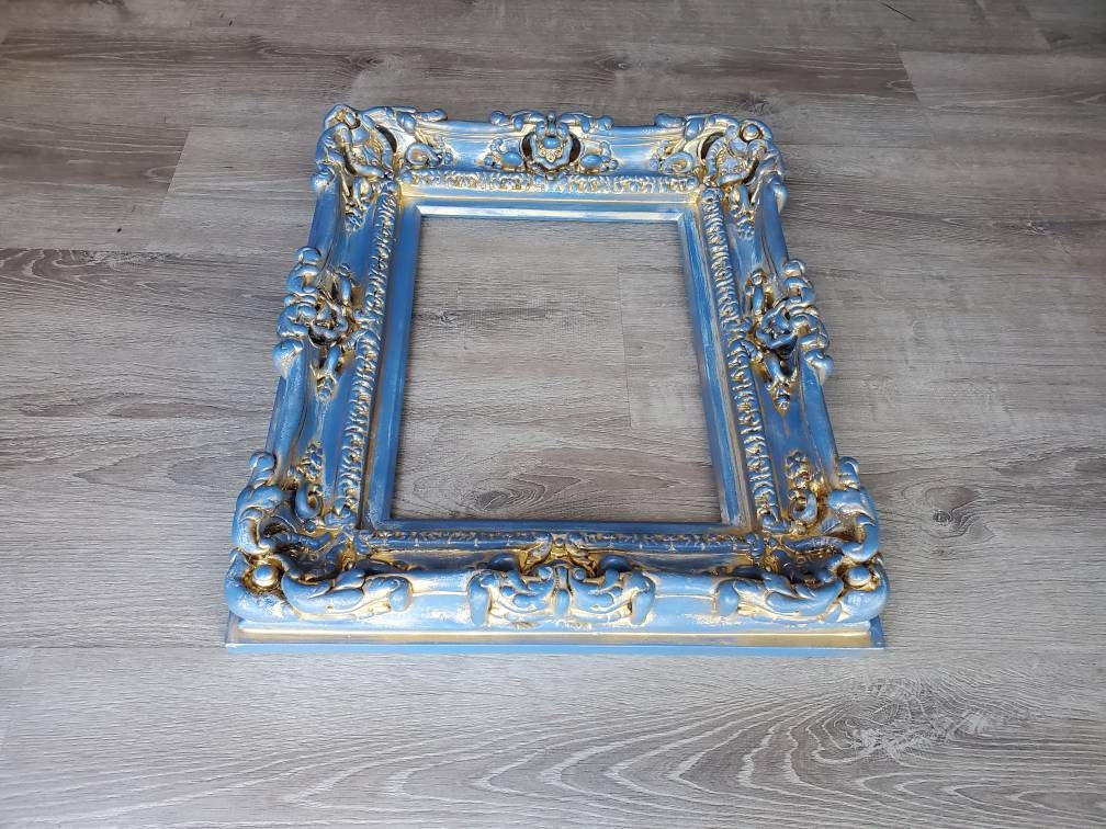 12x16 Shabby chic picture frame, vintage style, decorative baroque ornate cottage frame