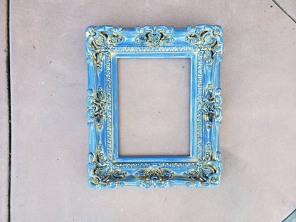 12x16 Vintage frame, shabby chic picture frame, colonial baroque ornate photo frame