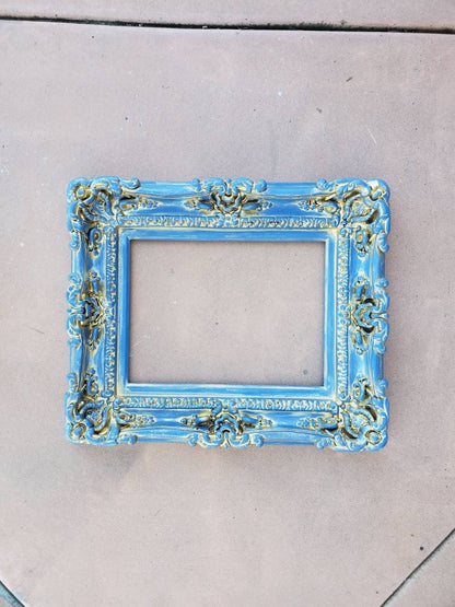 12x16 Vintage frame, shabby chic picture frame, colonial baroque ornate photo frame