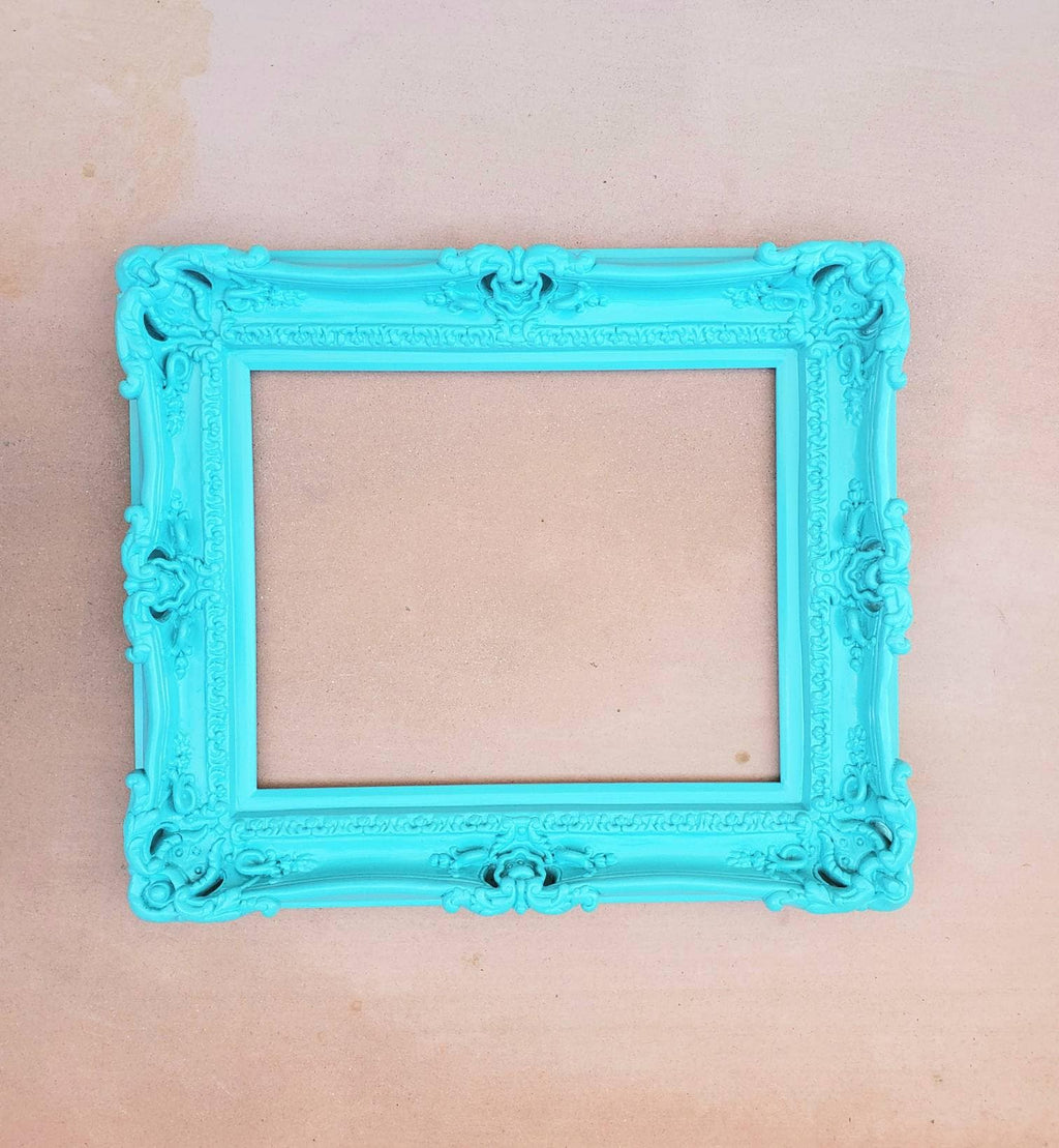 20x24 Turquoise Baroque Frame, Art Ornate Frame, Classic Picture Frame