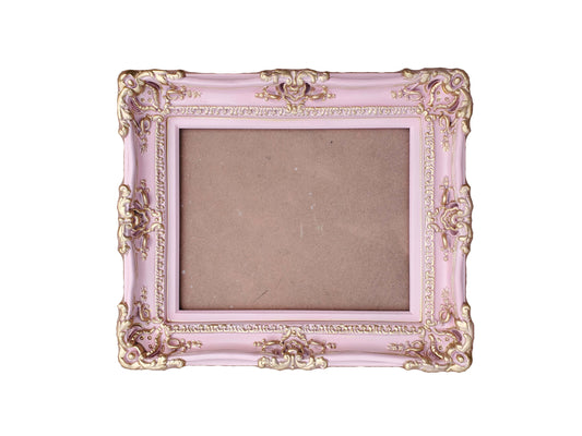 16x20 Baby Pink Picture Frame, Shabby Chic Ornate Baroque Ornate Photo Frame, Cottage