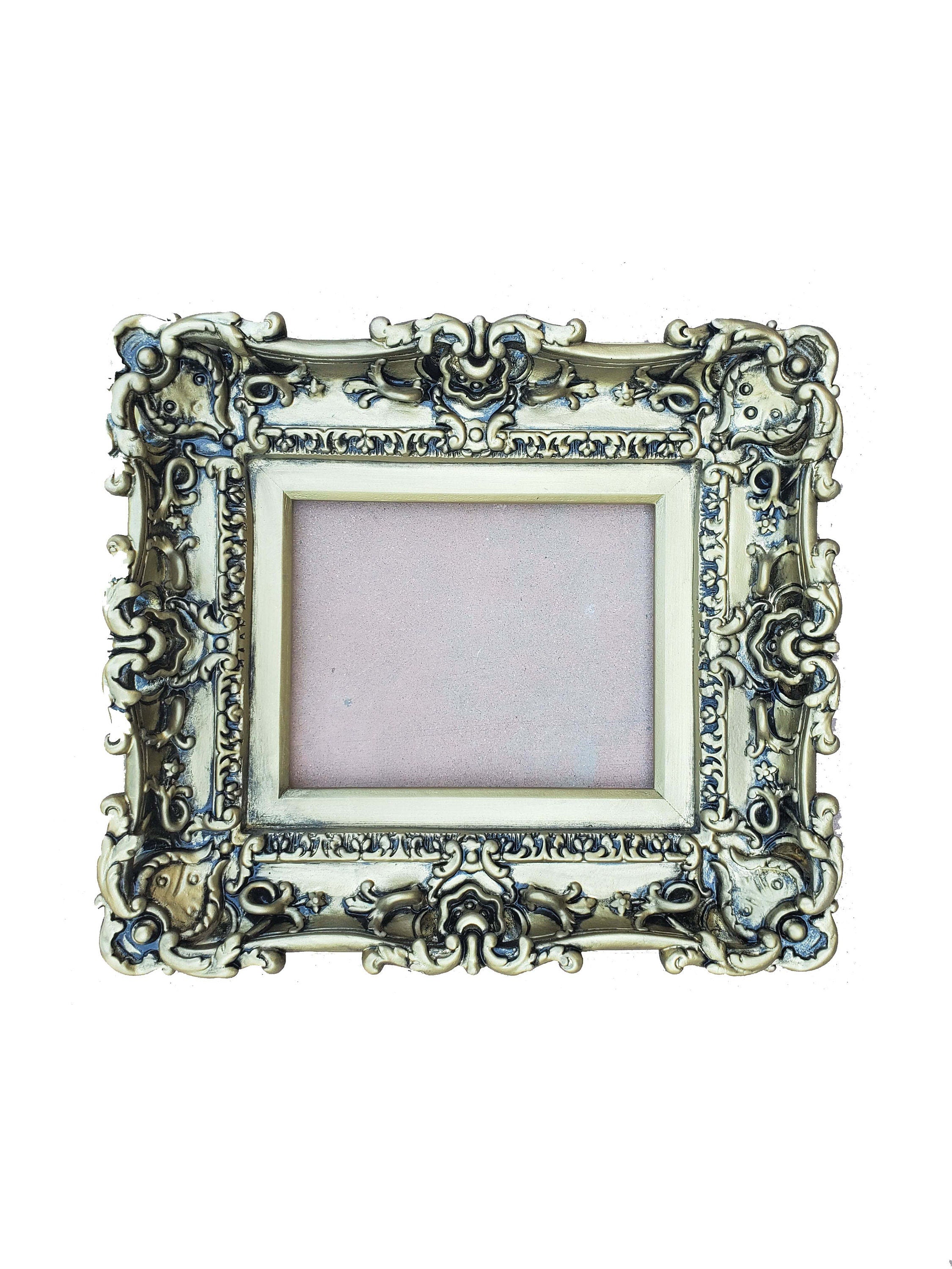 8x10 Vintage Gold Picture Frame, Baroque Ornate Traditional Wall Style Frame, Mid Century