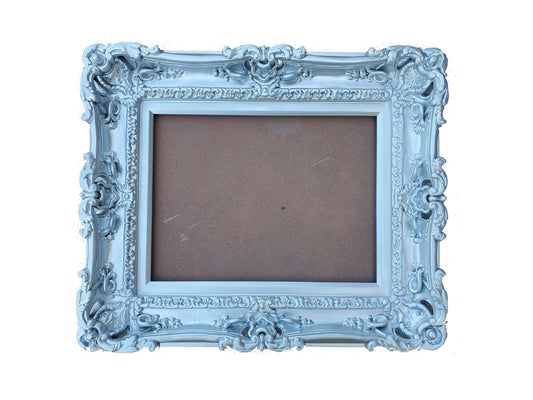 12x16 Silver Picture Frame, Classic Fancy Frame, Photo Frame, Mid Century Frame