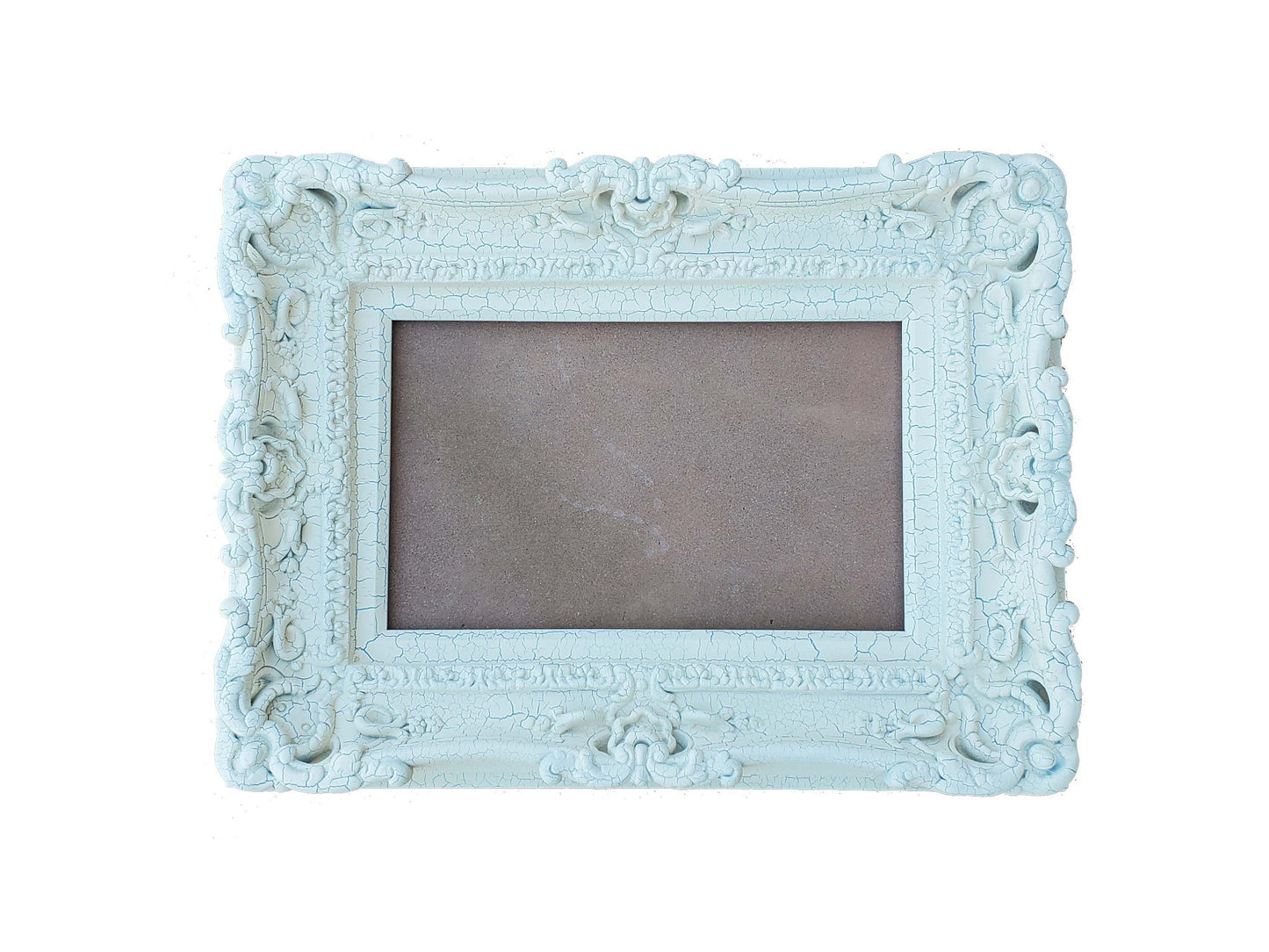 12x16 Shabby Chic Frame with Crackle Beige Finish, Picture Frame, Rustic Frame, Colonial