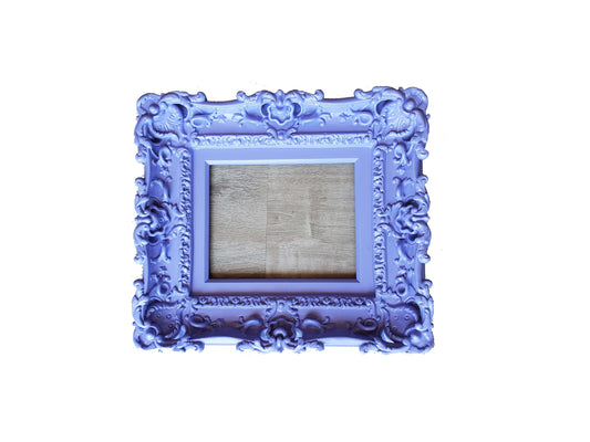 8.5x11 Lavender Photo Frame, Cottage Picture Frame, Classic Fancy Frame, Colonial Frame