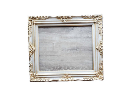 20x24 Distressed Gray Frame, Fancy Vintage Shabby Chic Photo Frame