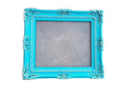 20x24 Turquoise Picture Frame, Wedding Decorations Shabby Frame