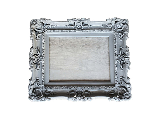 12x16 Gray Picture Frame, Ornate Frame, Baroque Photo Frame, French Fancy Frame