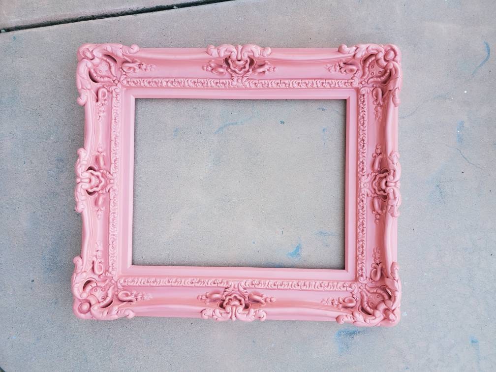 16x20 Ornate Pink Picture Frame, Baby Room Ideas, Gift, Fancy Frame