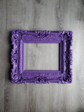12x16 Purple Picture Frame, Baroque Ornate Frames, Photo Frame, Colorful Canvas
