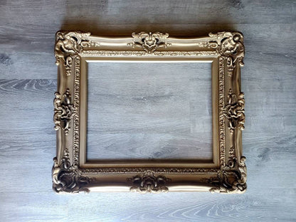 16x20 Champagne Bronze Picture Frame, Victorian Photo Frame, Ornate Frame, Artwork