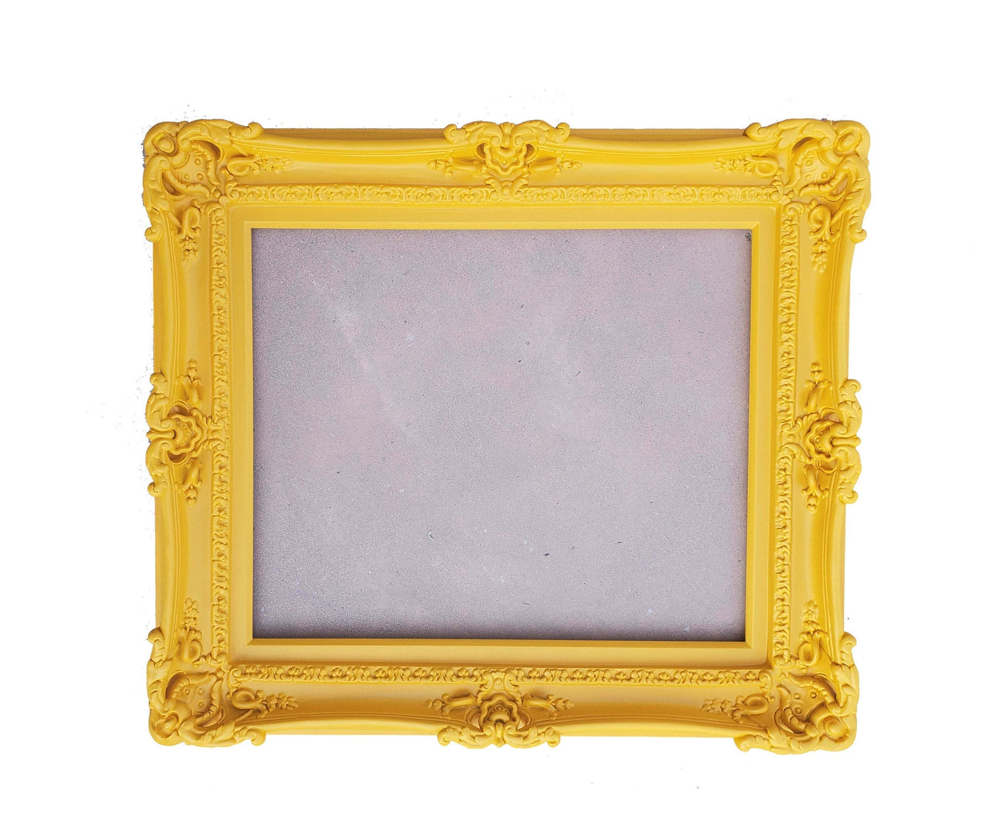 16x20 Bright Yellow Picture Frame, Baroque Ornate Fancy Frame, Painting, Photo Frame