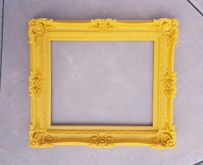 20x24 Yellow Picture Frame, Colorful Ornate Wall Kids Children's Frame, Art