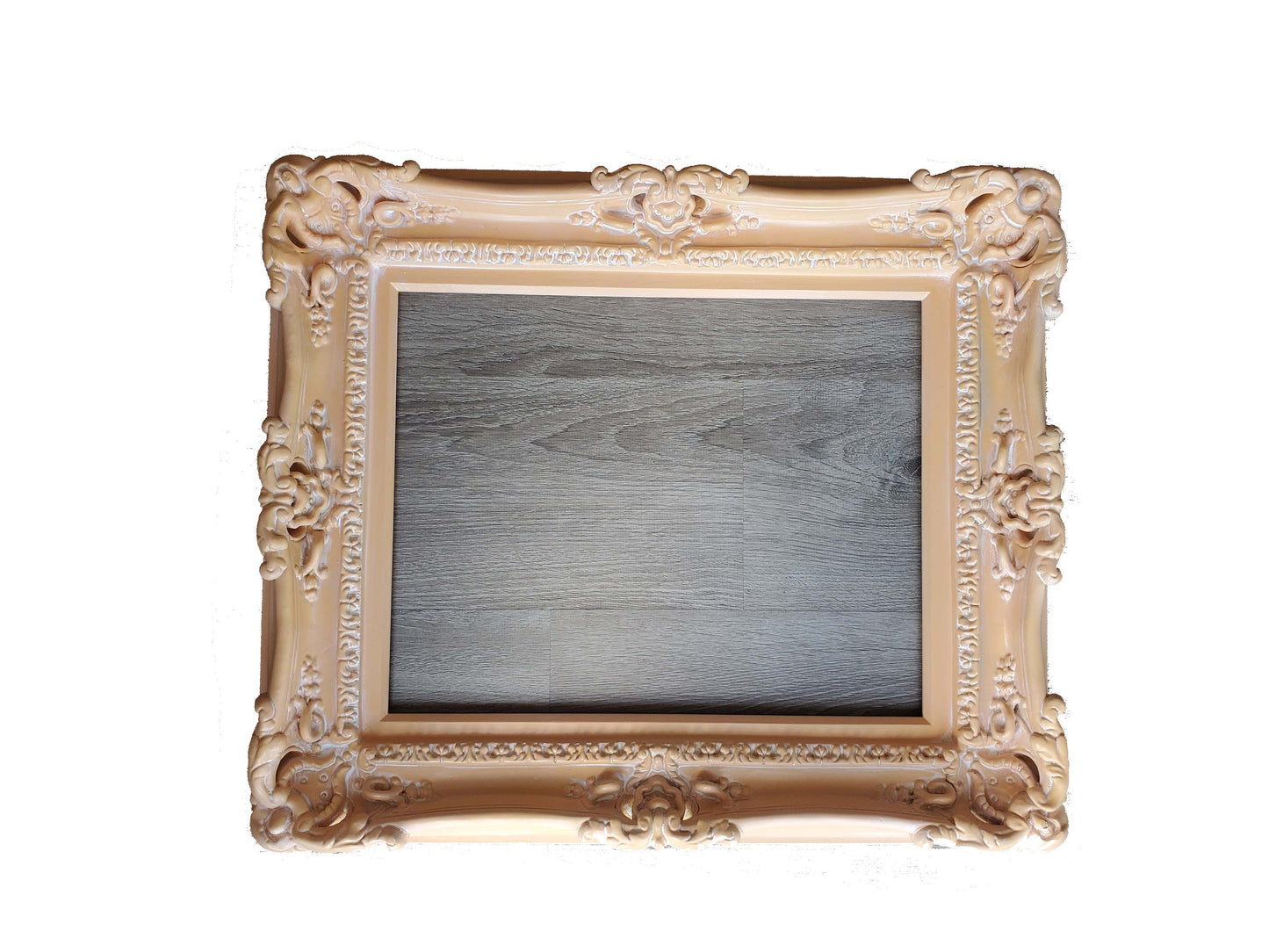 20x24 Shabby Distressed Peach Photo Frame, Traditional Baroque Style