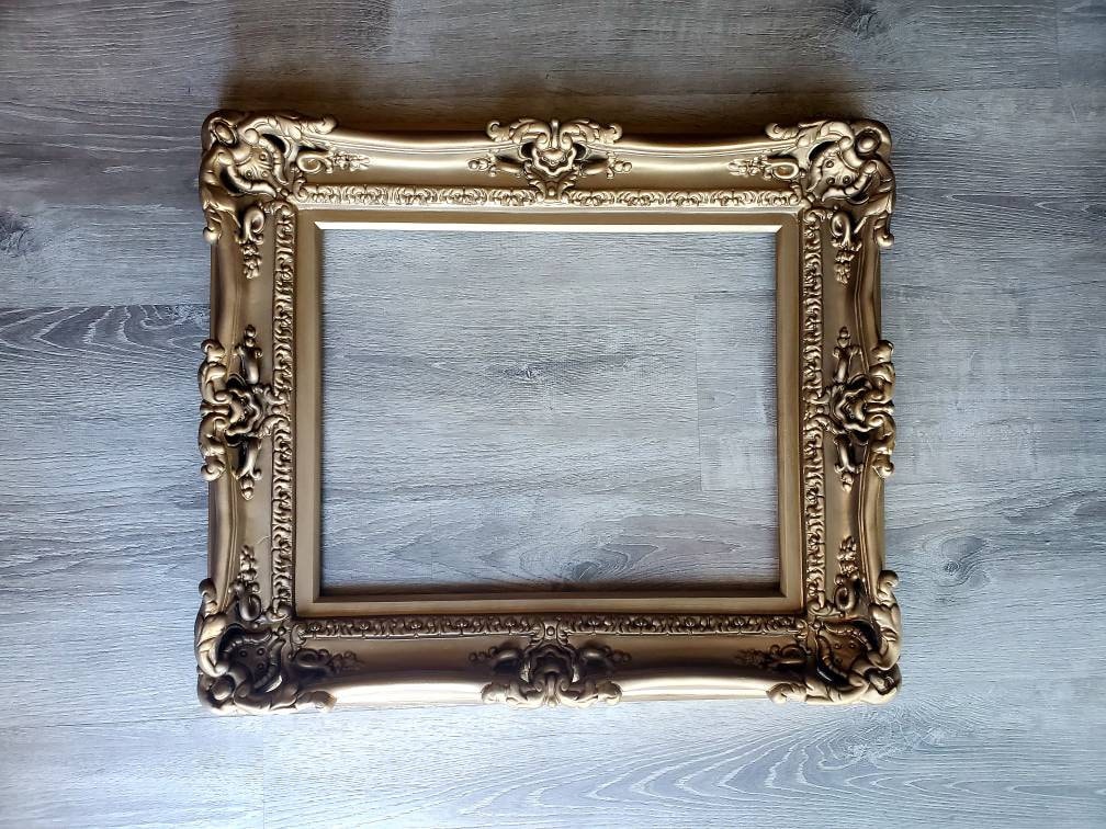 16x20 Champagne Bronze Picture Frame, Victorian Photo Frame, Ornate Frame, Artwork