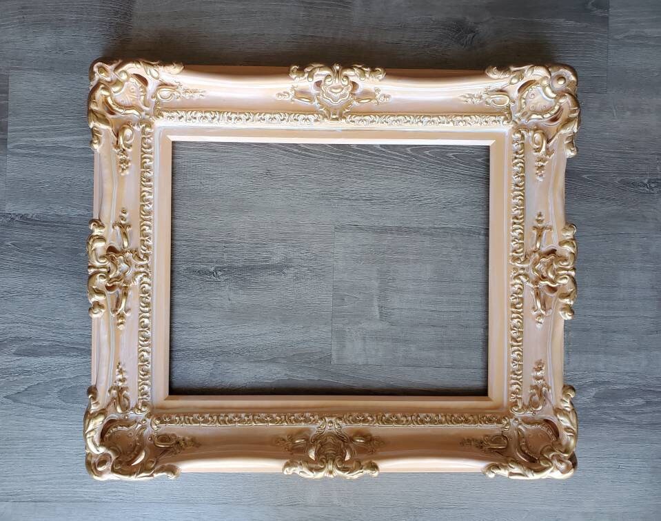 20x24 Shabby Chic Frame, Distressed Vintage Frame Baroque Frame