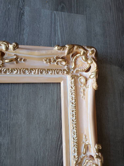 20x24 Shabby Chic Frame, Distressed Vintage Frame Baroque Frame