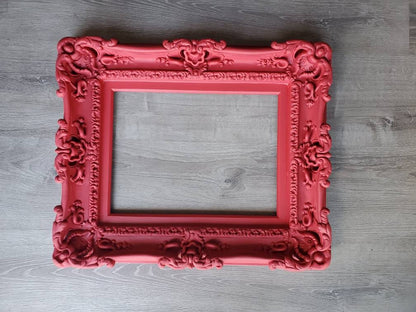 16x20 Rose Picture Frame, Traditional Fancy Frame