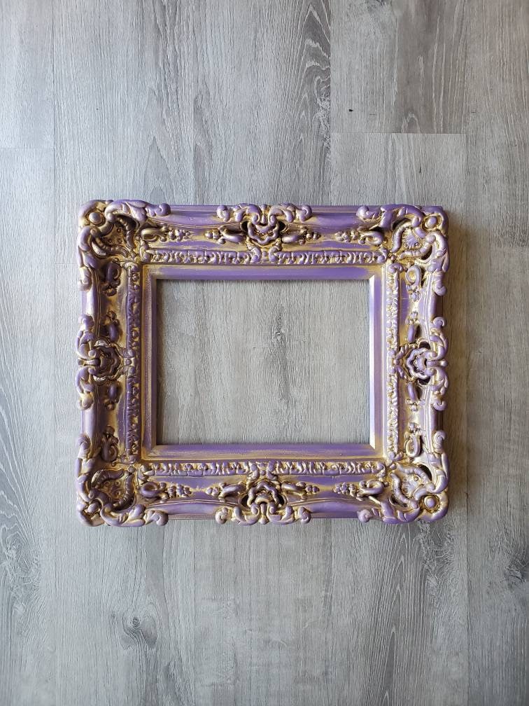 8x10 Vintage Frame, Shabby Chic Picture Frame, Baroque Art Fancy Frame, Cottage Antique