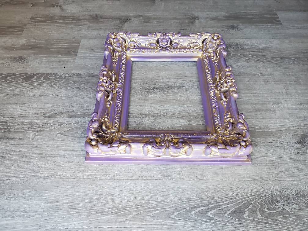 8x10 Vintage Frame, Shabby Chic Picture Frame, Baroque Art Fancy Frame, Cottage Antique
