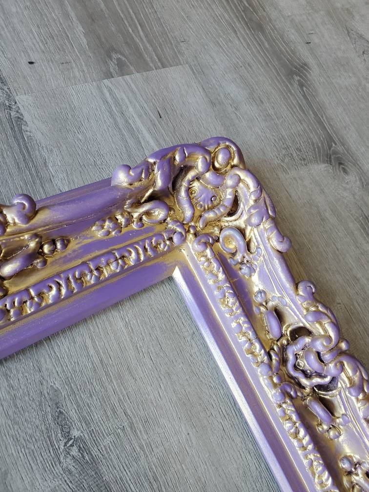 8x10 Vintage Frame, Shabby Chic Picture Frame, Baroque Art Fancy Frame, Cottage Antique