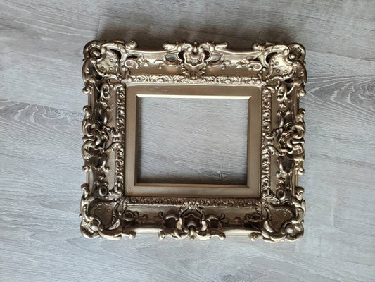 8.5x11 Bronze Picture Frame, Victorian Frame, Photo Frame, French Fancy Original Frame