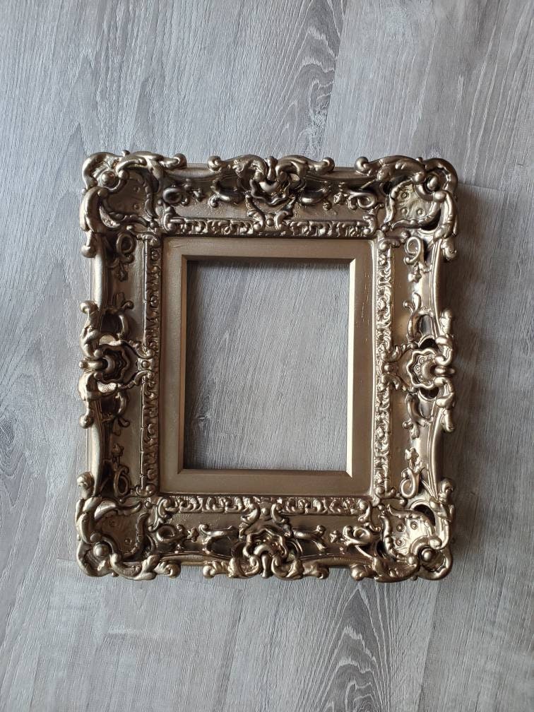 8.5x11 Bronze Picture Frame, Victorian Frame, Photo Frame, French Fancy Original Frame