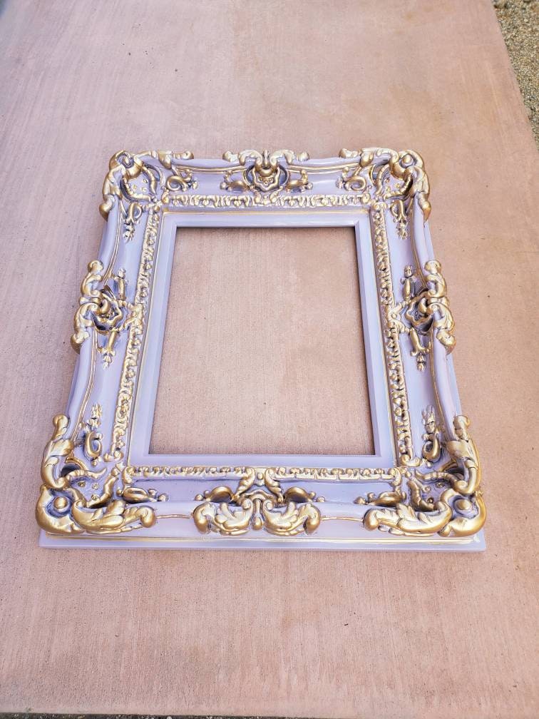 12x16 Lavender Picture Frame, Baby Frame, Girls Photograph, Classic Frame, Fancy Frame