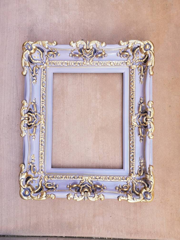 12x16 Lavender Picture Frame, Baby Frame, Girls Photograph, Classic Frame, Fancy Frame