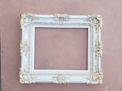 16x20 Wedding White Picture Frame, Victorian Cottage Traditional Frame