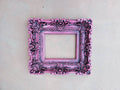 8.5x11 Vintage Pink Picture Frame, Baroque Ornate Frame, Classic Photo Frame, Distressed