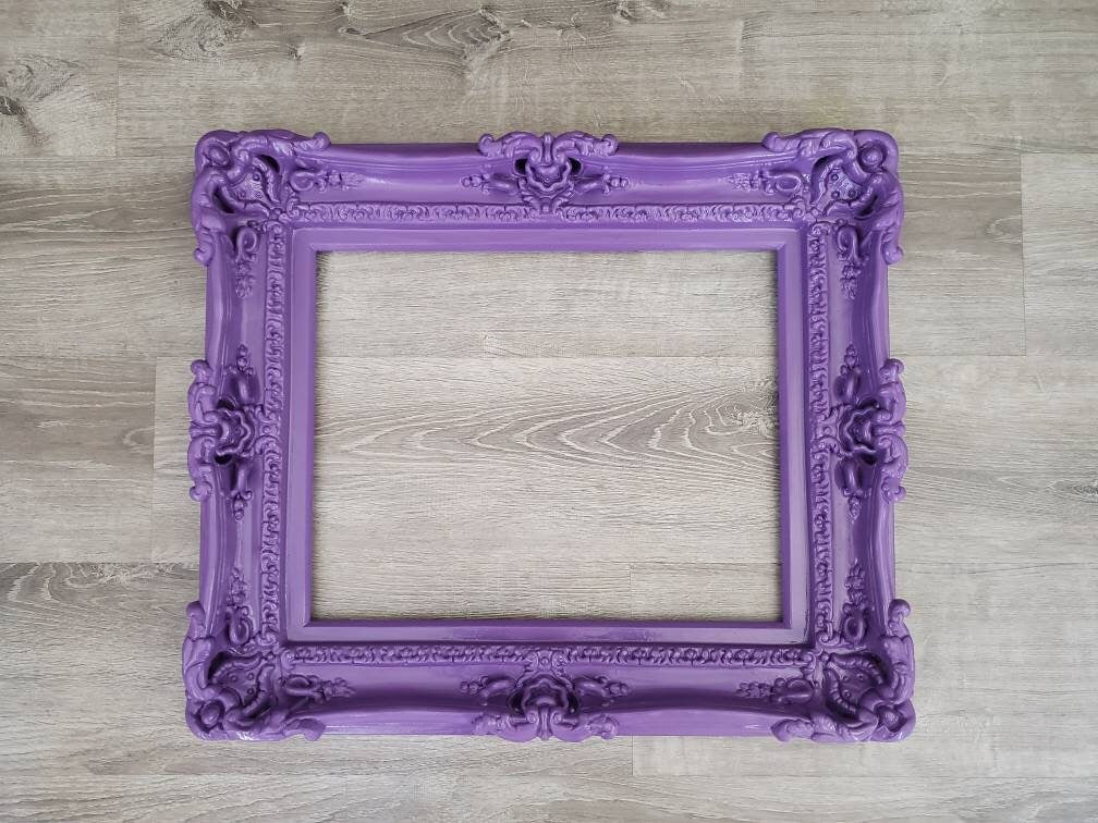 16x20 Hot Purple Picture Frame, Baroque Ornate Playful Teens Room, Kids Gift Ideas