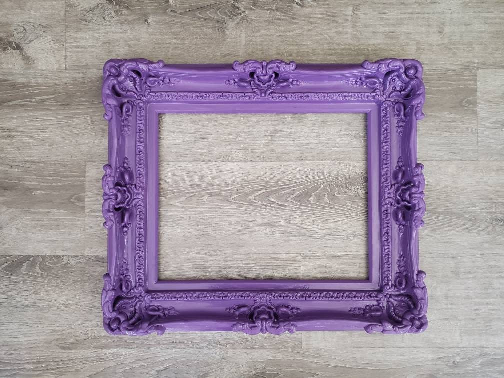 20x24 Hot Purple Picture Frame, Baroque Frame, Children's Decorations, Fancy Original