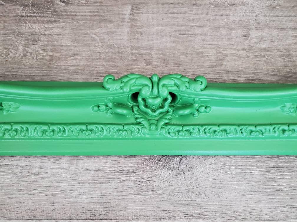 16x20 Ornate Green Picture Frame, Colonial Colorful Fancy Frame, Photography