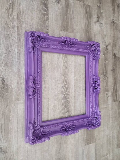 11x14 Purple Picture Frame, Fancy Original Frame, Colonial