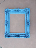 16x20 Vintage Blue Picture Frame, Antique Ornate Frame, Traditional Frame