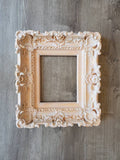 8x10 Shabby Photo Frame, Cottage Distressed Peach Picture Frame, Vintage Frame